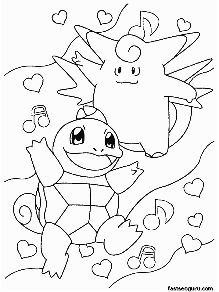 Pokemon  Kids printables coloring pages for kids